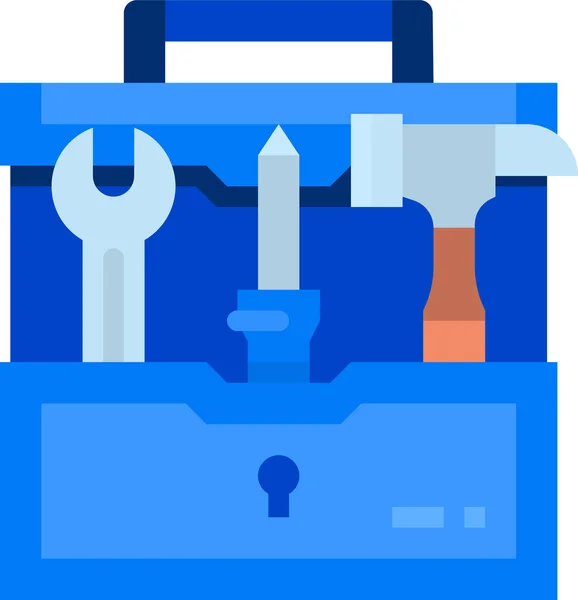 Construir Ícone Caixa Ferramentas Diy Categoria Ferramentas Construção — Vetor de Stock