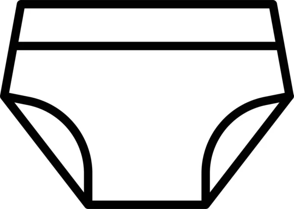 Shorts Clothes Garment Icon — Stock Vector