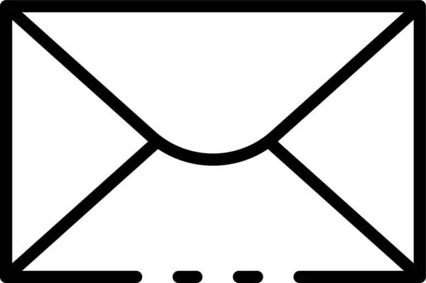 Mail Φάκελο Seo Εικονίδιο Στυλ Περίγραμμα — Διανυσματικό Αρχείο