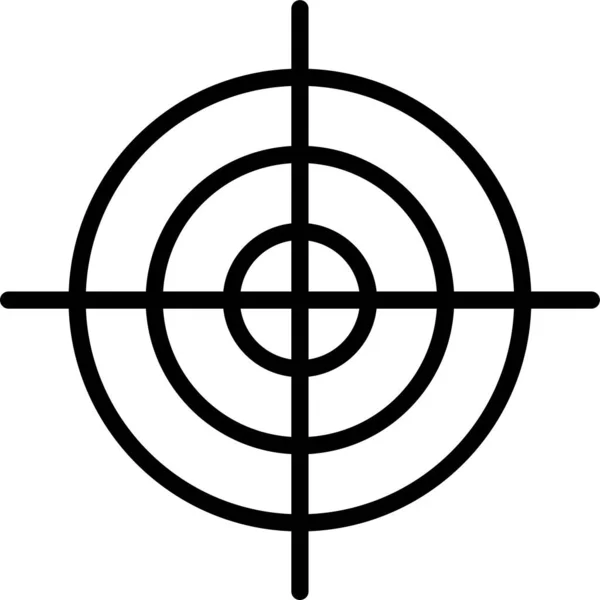 Ziel Objektsymbol — Stockvektor