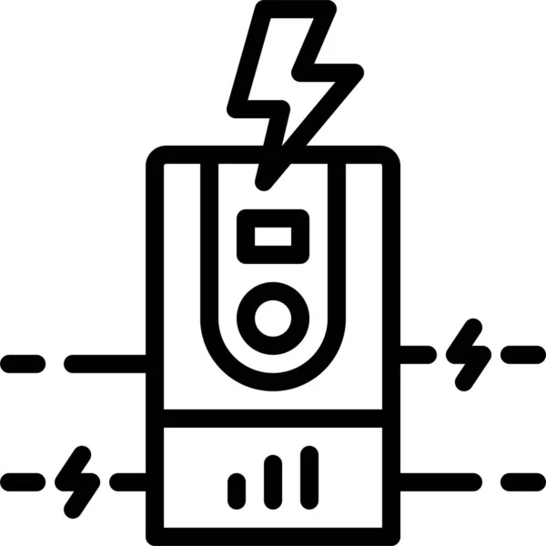 Batteri Strömförsörjning Ikon — Stock vektor