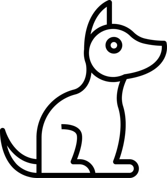 Mascota Animal Cachorro Icono — Vector de stock