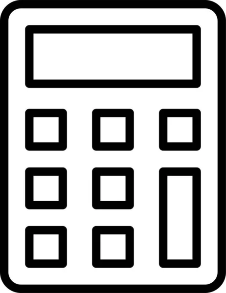 Калькулятор Вычисляет Иконку Технологии — стоковый вектор