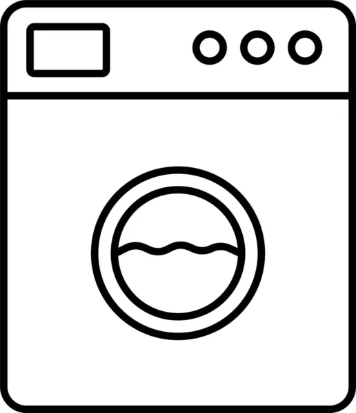 洗濯機の洗濯アイコン — ストックベクタ