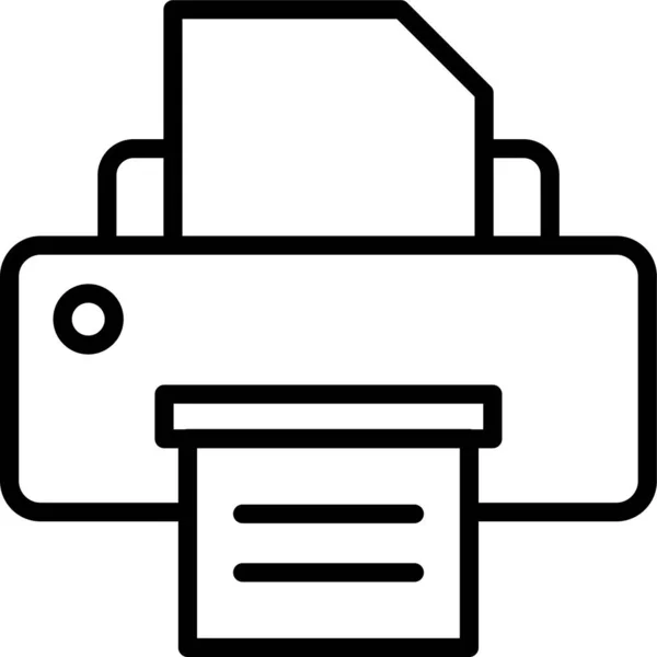 Printer Paper Ink Icon — Stock Vector