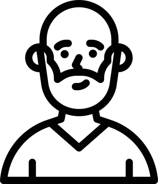 Irish Man Mustache Icon — Stock Vector