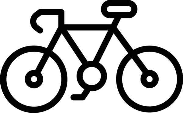 Ποδήλατο Ποδήλατο Ποδήλατο Εικονίδιο Ποδήλατο Στυλ Περίγραμμα — Διανυσματικό Αρχείο