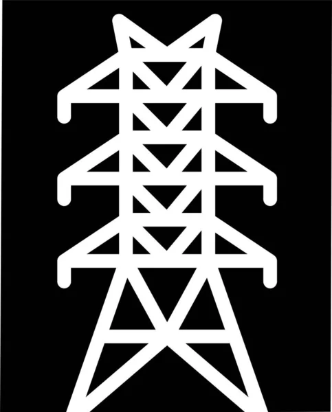 Icona Dell Energia Elettrica Elettrica Nella Categoria Ecologia Ambientalismo — Vettoriale Stock