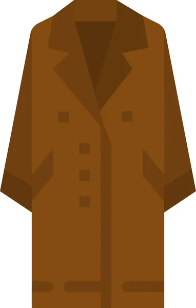 Kabát Oděvní Rukavice Ikona Kategorii Oblečení Příslušenství — Stockový vektor