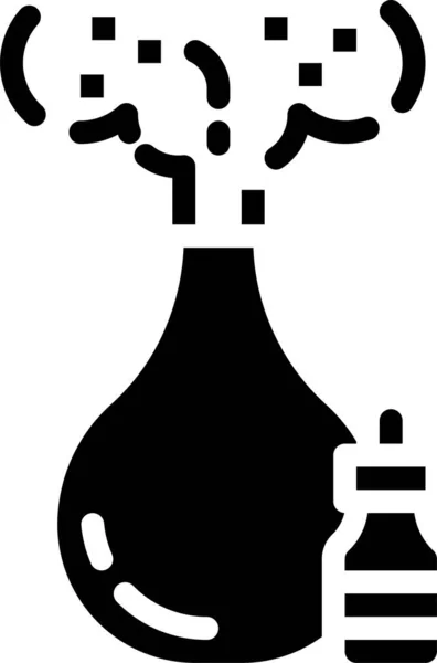 Icono Aceite Esencial Aroma Estilo Sólido — Vector de stock