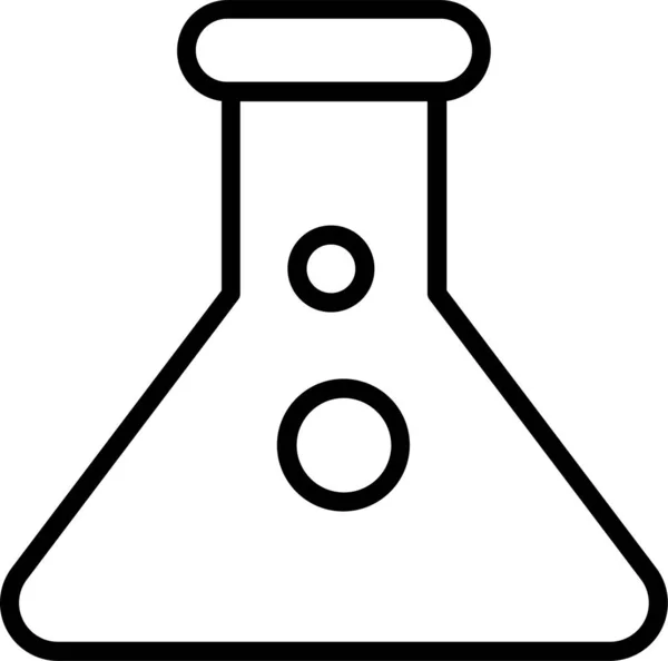 试管瓶图标 轮廓样式 — 图库矢量图片