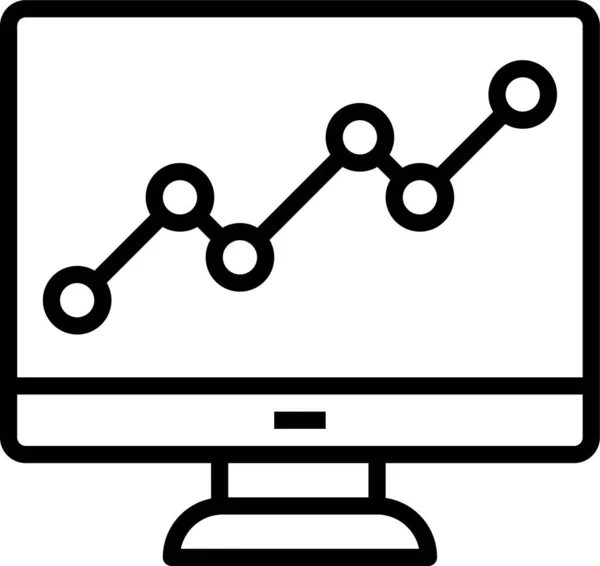 Écran Écran Technologie Icône — Image vectorielle