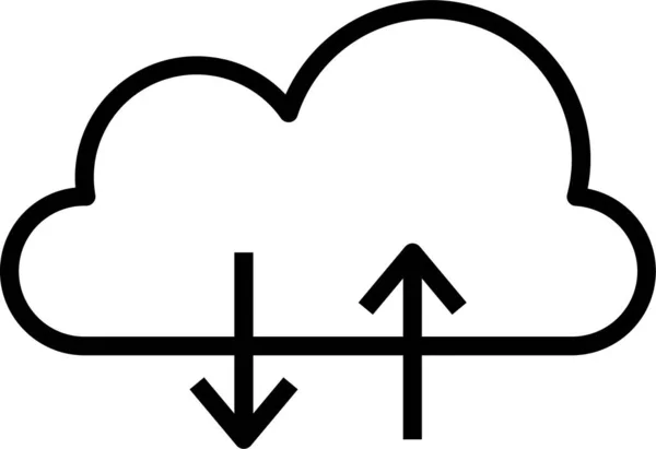 Icono Transferencia Datos Nube — Vector de stock