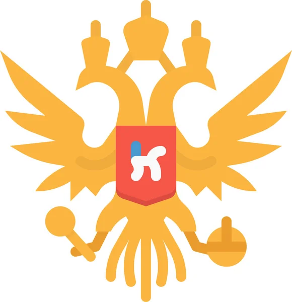 Wappen Wappen Ikone Flachen Stil — Stockvektor