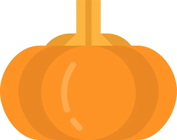 Comida Icono Calabaza Ecológica Estilo Plano — Archivo Imágenes Vectoriales