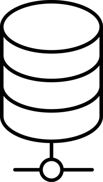 Speichersymbol Für Datenbank Server — Stockvektor