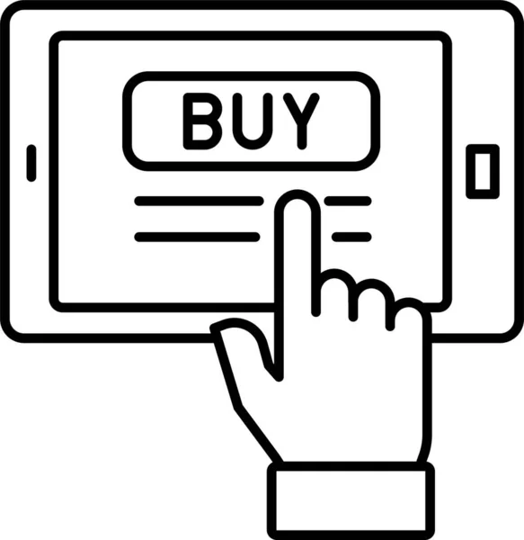 Ícone Tecnologia Smartphone Móvel —  Vetores de Stock