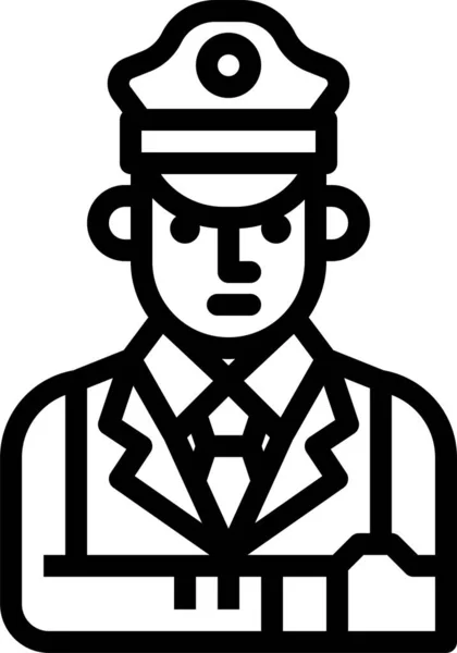 Ikona Strażnika Policji — Wektor stockowy