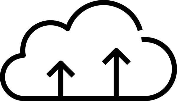 Cloud Datenspeicherung — Stockvektor