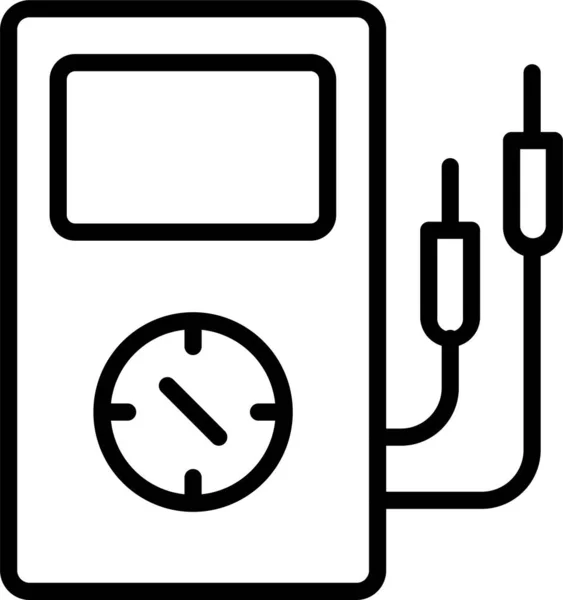 Power Measuring Electronics Icon Outline Style — Stock Vector