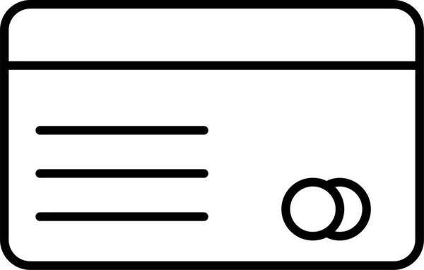 Значок Банковской Карты — стоковый вектор