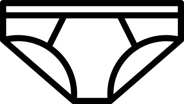Kalhotky Kalhotky Zdravotní Péče Ikona Obrysu Stylu — Stockový vektor