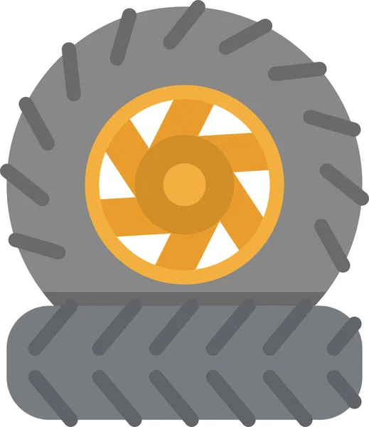 Partes Neumáticos Icono Neumáticos Estilo Plano — Archivo Imágenes Vectoriales