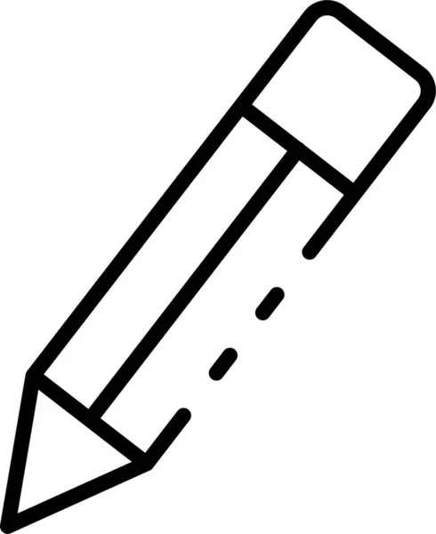 Lápis Desenhar Ícone Edição —  Vetores de Stock