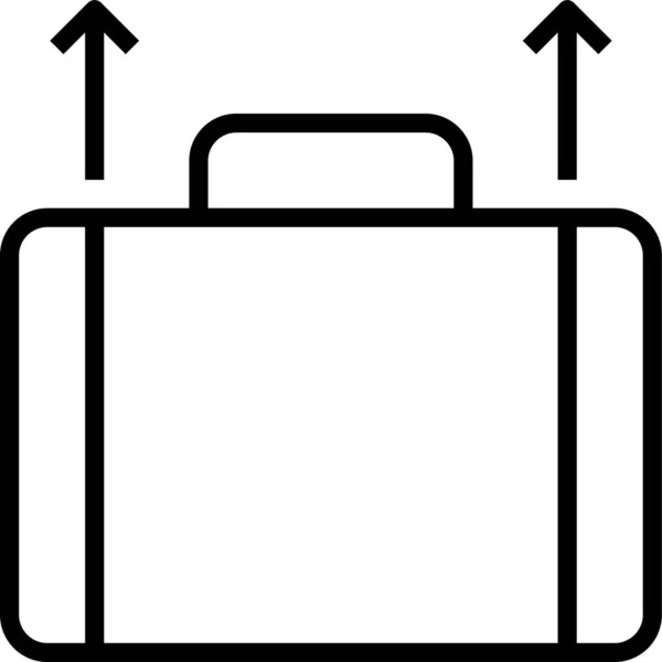 Koffer Portfolio Handtasche Ikone — Stockvektor