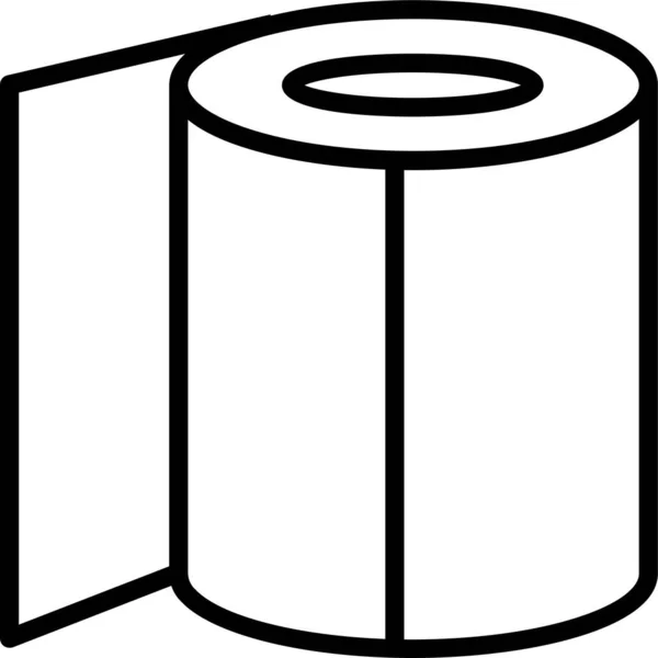 Papier Toilette Icône Serviette — Image vectorielle