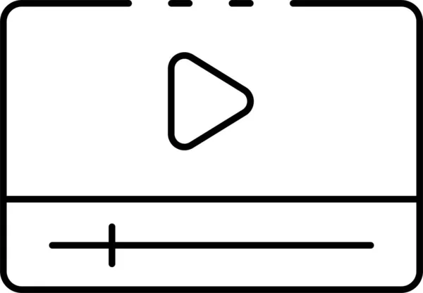 Videospeler Afspelen Pictogram — Stockvector