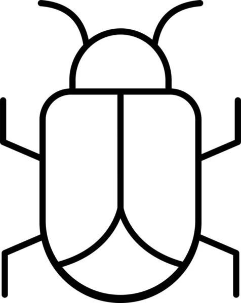 Bug Insekt Malware Symbol — Stockvektor