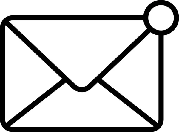 Carta Ícone Mensagem Mail — Vetor de Stock