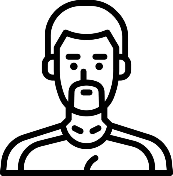 Fitness Jobs Hombre Icono Categoría Avatar — Vector de stock