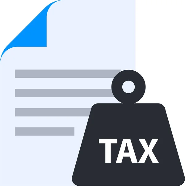 Ikona Peněz Daňového Financování — Stockový vektor