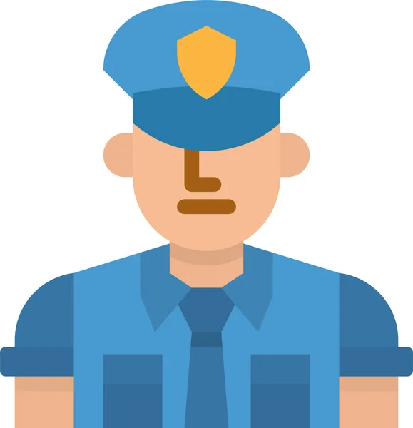 Cop Police Rescue Icon — Stock Vector