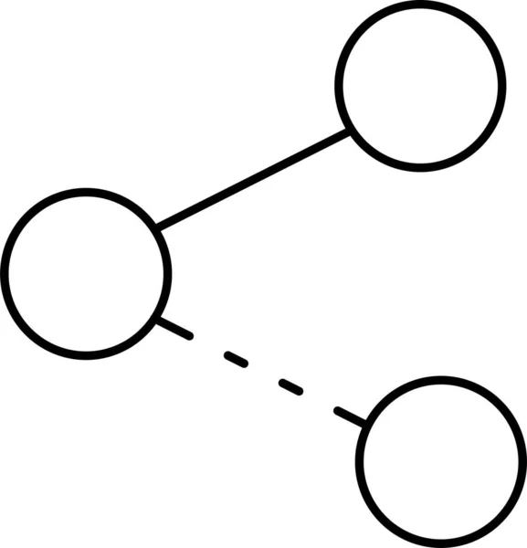 ネットワーク接続分岐アイコン — ストックベクタ