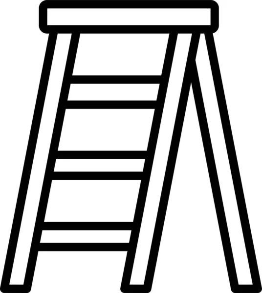 Ladder Construction Stairs Icon — Stock Vector