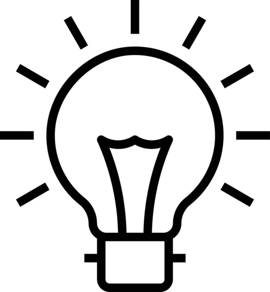 灯泡电力技术图标 — 图库矢量图片