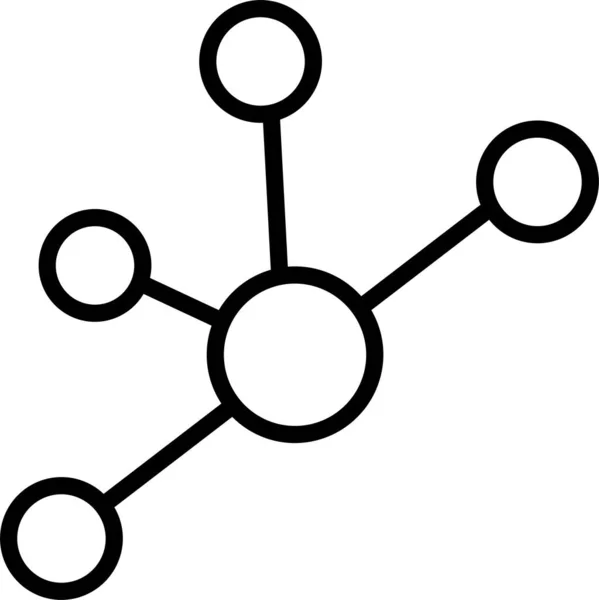 Molécules Science Éducation Icône — Image vectorielle