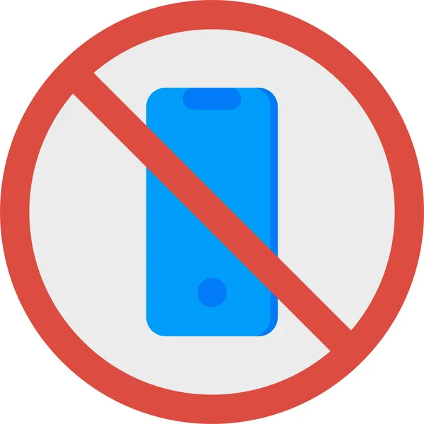 Mobil Ingen Telefon Ikon — Stock vektor