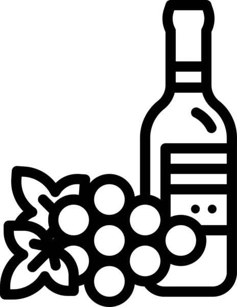 Grape Wine Communion Icon Easter Category — Stock Vector