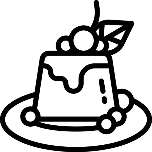 Bäckerei Frühstück Mahlzeit Symbol — Stockvektor