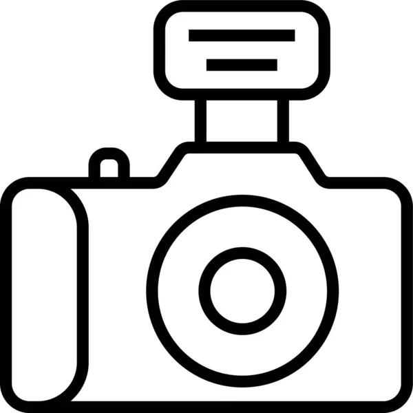 Caméra Icône Technologie Numérique — Image vectorielle