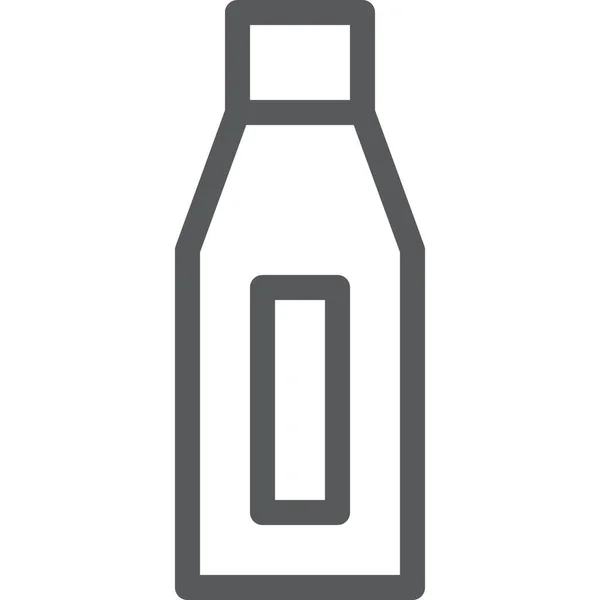 Flasche Mineralwasser Symbol Umriss Stil — Stockvektor