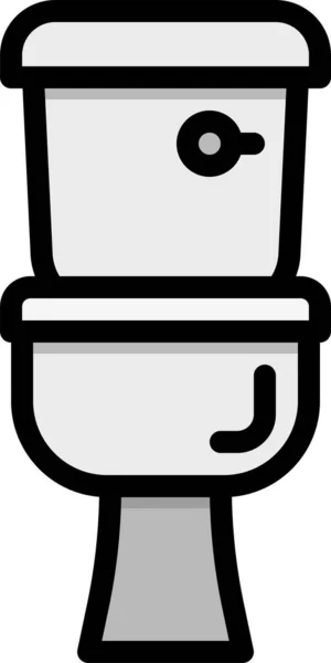 Badezimmer Humanpictos Toilette Symbol — Stockvektor