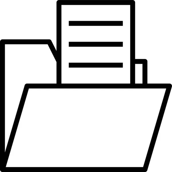 Ordner Dokument Dateien Symbol — Stockvektor