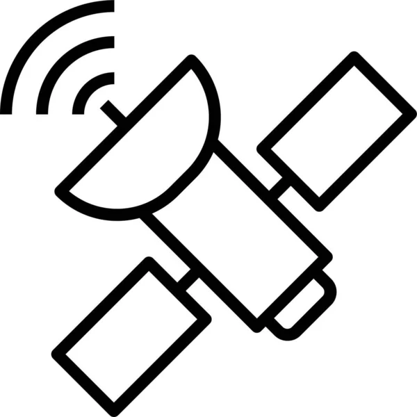 Space Wifi Connection Icon Outline Style — 스톡 벡터