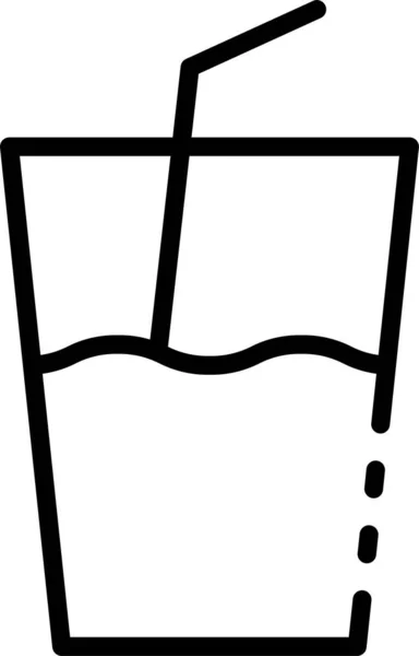 Значок Соку Скляної Содової — стоковий вектор
