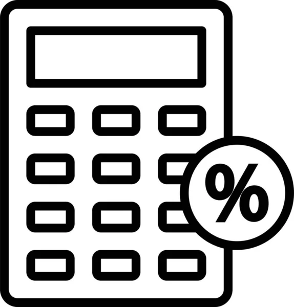 Calculator Finances Calculate Icon — Stock Vector